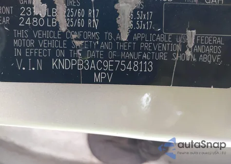 2014 Kia Sportage Lx из США, поврежденный, VIN KNDPB3AC9E7548113